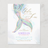 予算グリッターマーメイドテールアンダーザシー誕生日 (正面)