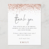 予算グリッター写真ブライダルシャワーありがとう (正面)