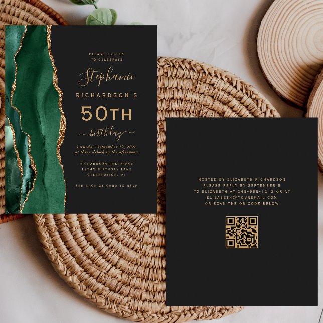 予算グリーン金ゴールドゲートQRコード50誕生日 (クリエイターアップロード済み)