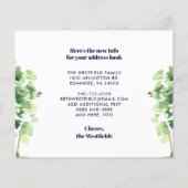 予算ゲストルームが新しいアドレスカードを移動 (裏面)