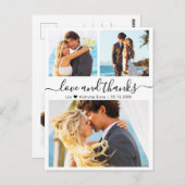 予算コラージュ愛感謝していと結婚の感謝 ポストカード (正面/裏面)
