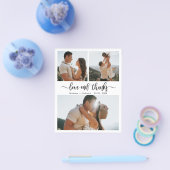 予算コラージュ書道結婚の感謝フライヤー チラシ (シングル)