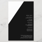 予算ゴシックティルデスDo Usパート結婚式 プログラム (裏面)