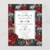 予算ゴシックフローラ結婚スカル (正面)