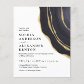 予算ゴールデンアゲイト写真QRコード結婚式の招待 (正面)