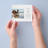 予算サイド2つの写真の書結婚跡 チラシ (手)