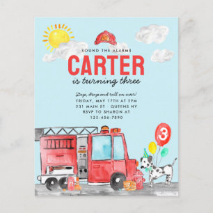 予算サウンド警報トラック消防士誕生日