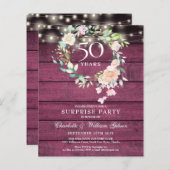 予算サプライズパーティー50周年素朴 (正面/裏面)