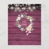 予算サプライズパーティー50周年素朴 (裏面)