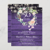 予算サプライズパーティー50周年素朴 (正面/裏面)