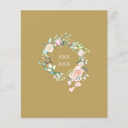 予算サプライズパーティー50周年記念招待状 (裏面)