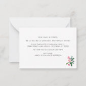 予算サボテン引っ越しましたホームの移動発表 ノートカード (裏面)