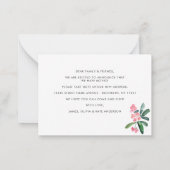 予算サボテン引っ越しました新規ホーム移動カード ノートカード (裏面)