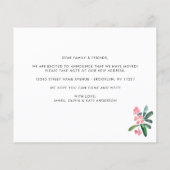 予算サボテン植え新しいルーツ移動カード (裏面)