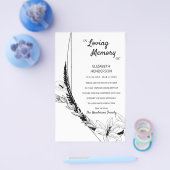 予算サンキューカードの悔やみや弔慰。 チラシ (シングル)