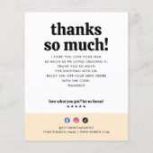 予算サンキュー購入ビジネス注文レトロ日 (裏面)