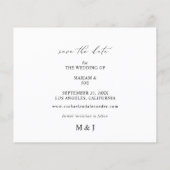 予算シックな写真LG日付を保存 チラシ (裏面)