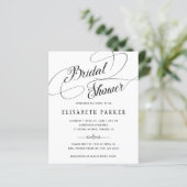 予算シックな書道のブライダルシャワーの招待 (スタンド正面)