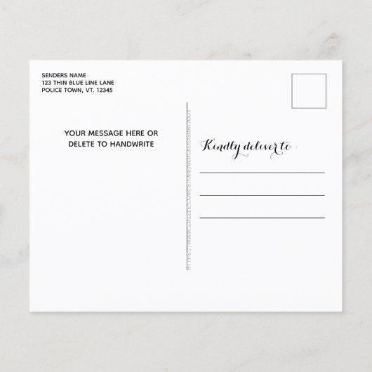 予算シンブルーライン警察部クリスマス (裏面)