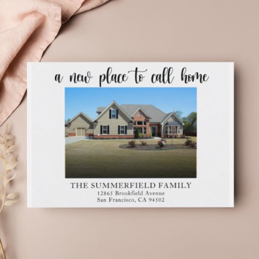 予算シンプルのミニマル写真移動の発表 ポストカード