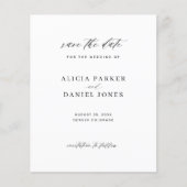 予算シンプルのミニマル結婚リス救トの日付 (正面)