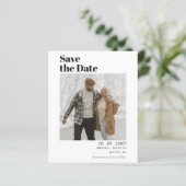 予算シンプルのモダン写真日付カードの保存 (スタンド正面)