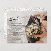 予算シンプルの台本の写真ありがとう (正面/裏面)