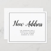 予算シンプルの新住所のお知らせ (正面/裏面)