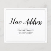 予算シンプルの新住所のお知らせ (正面)