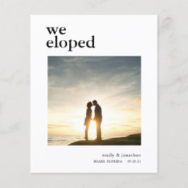 予算シンプルの発表写真の駆け落ち