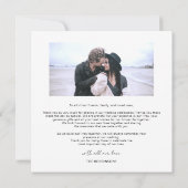 予算シンプルの結婚サンキューカード サンキューカード (裏面)