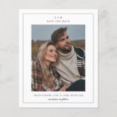 予算シンプルの結婚写真日付の保存 (正面)