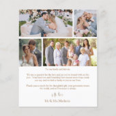 予算シンプルの結婚写真5枚 (裏面)