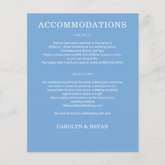 予算シンプルの結婚詳細 チラシ (正面)