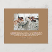 予算シンプルのCherishスクリプト写真クリスマスカード (裏面)