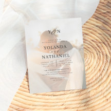 予算シンプルイニシャルと書道写真結婚の