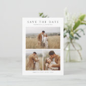 予算シンプルエレガントモダン4枚 セーブザデート (スタンド正面)