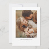 予算シンプルエレガントモダン4枚 セーブザデート (裏面)