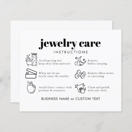 予算シンプルジュエリー気にThank Business (正面/裏面)