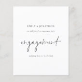 予算シンプルスクリプト写真婚約の発表 (正面)