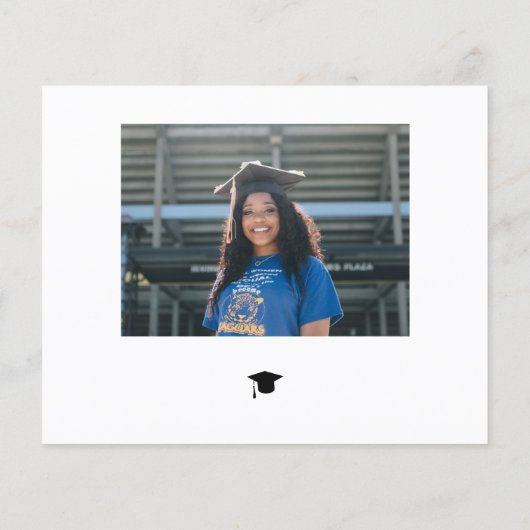 予算シンプルスクリプト2写真感謝してい卒業 (裏面)