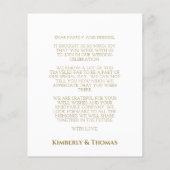 予算シンプルス結婚クリプトのサンキューカード チラシ (裏面)