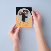 予算シンプルス結婚ト写真感謝していのあなた チラシ (手)