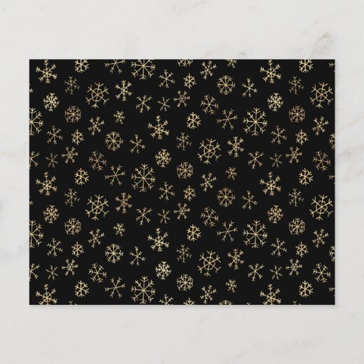 予算シンプルミニマル写真クリスマスカード (裏面)