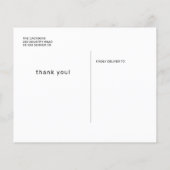 予算シンプル写真の感謝してい卒業あなたはがき (裏面)