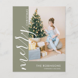 予算シンプル写真モダンメリークリスマス