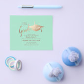 予算シンプル卒業ミニマルパーティー招待状 チラシ (シングル)