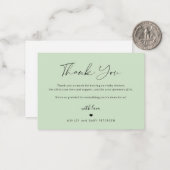 予算シンプル台本の赤ん感謝していだシャワー ノートカード (正面/裏面インサイチュ)