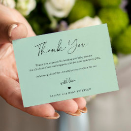 予算シンプル台本の赤ん感謝していだシャワー ノートカード