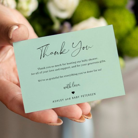 予算シンプル台本の赤ん感謝していだシャワー ノートカード